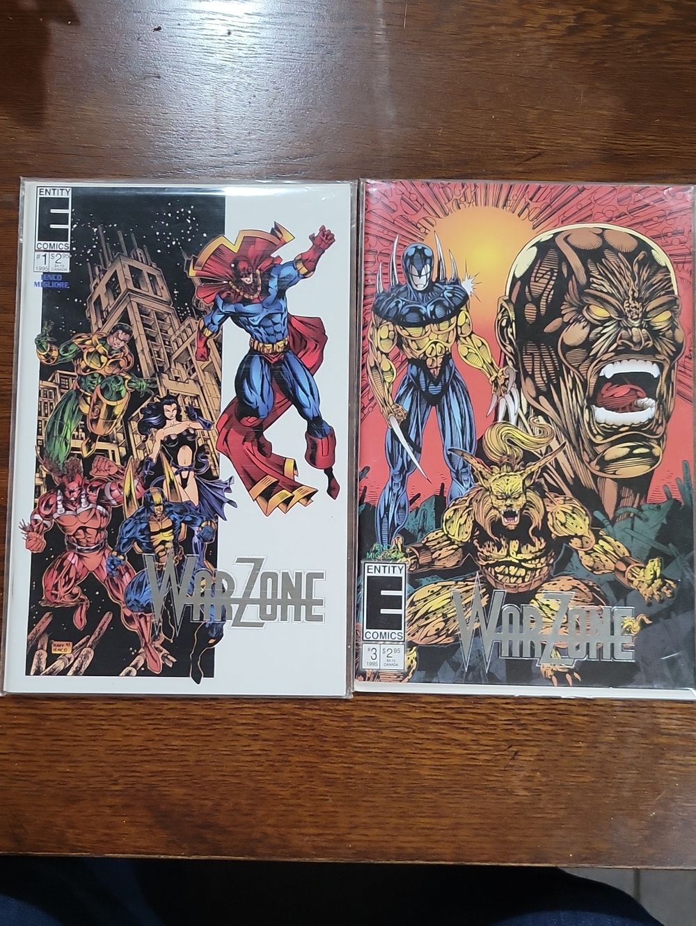 Warzone Comic Lot - Issue Covers with Colorful Superhero Art